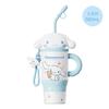 Hello Kitty Insulated Stainless Steel Travel Mug With Handle Straw 580ml Women Men Kids Office Car Use