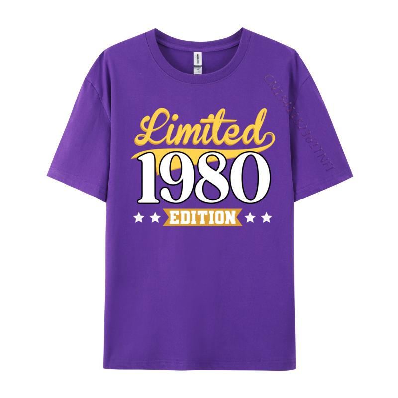 Limited 1980 Printed On Tops Tees Cotton Unisex Tshirts Group Printed On TeeShirt 2024 Hot Sale Top Quality