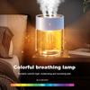2000ML 3 Löcher USB Luftbefeuchter Ätherisches Öl Aromatherapie Cool Mist Maker Luftreiniger mit LED Romantisches Licht
