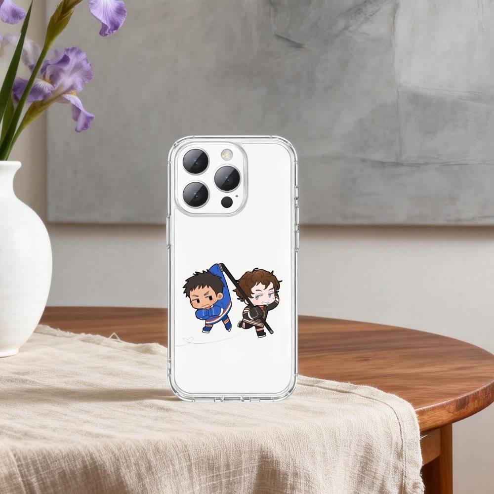 H-Horký Hokejový R-Rivalita Pouzdro Na Telefon Pro iPhone 17 16 15 14 13 12 11 Mini Pro Max Plus Průhledný Kryt
