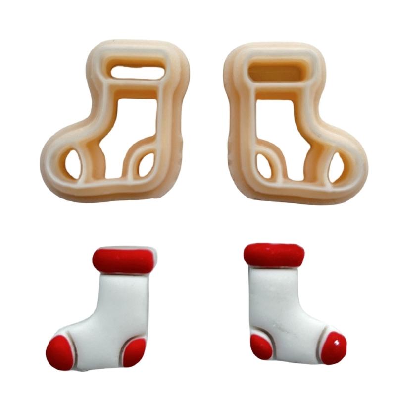 Christmas Tree Clay Cutter Christmas Clay Cutter Bows Clay Cutting Molds Easy To Use Clay Earring Cutter for Women Girls