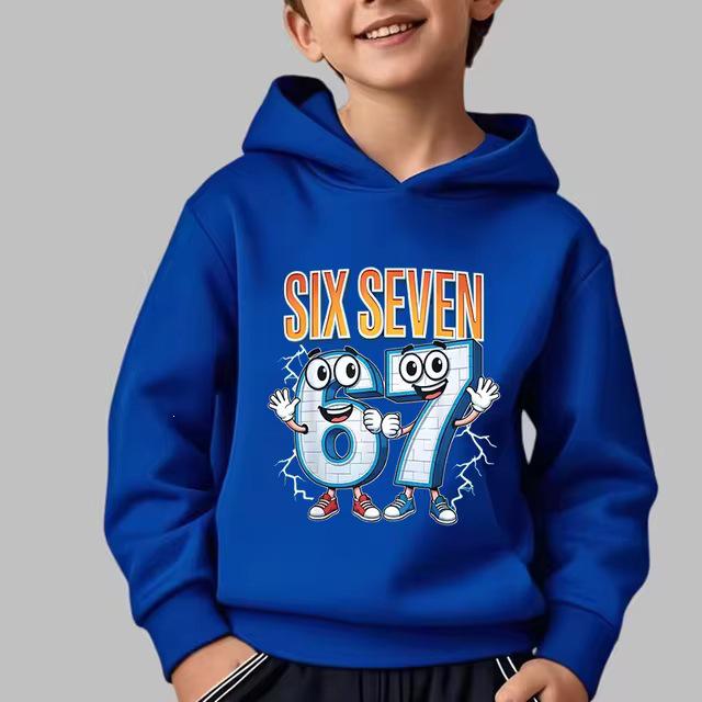 Lustiger Meme Kinder Hoodie - Süßes Sweatshirt für Jungen & Mädchen, Alter 6-7 150 blue