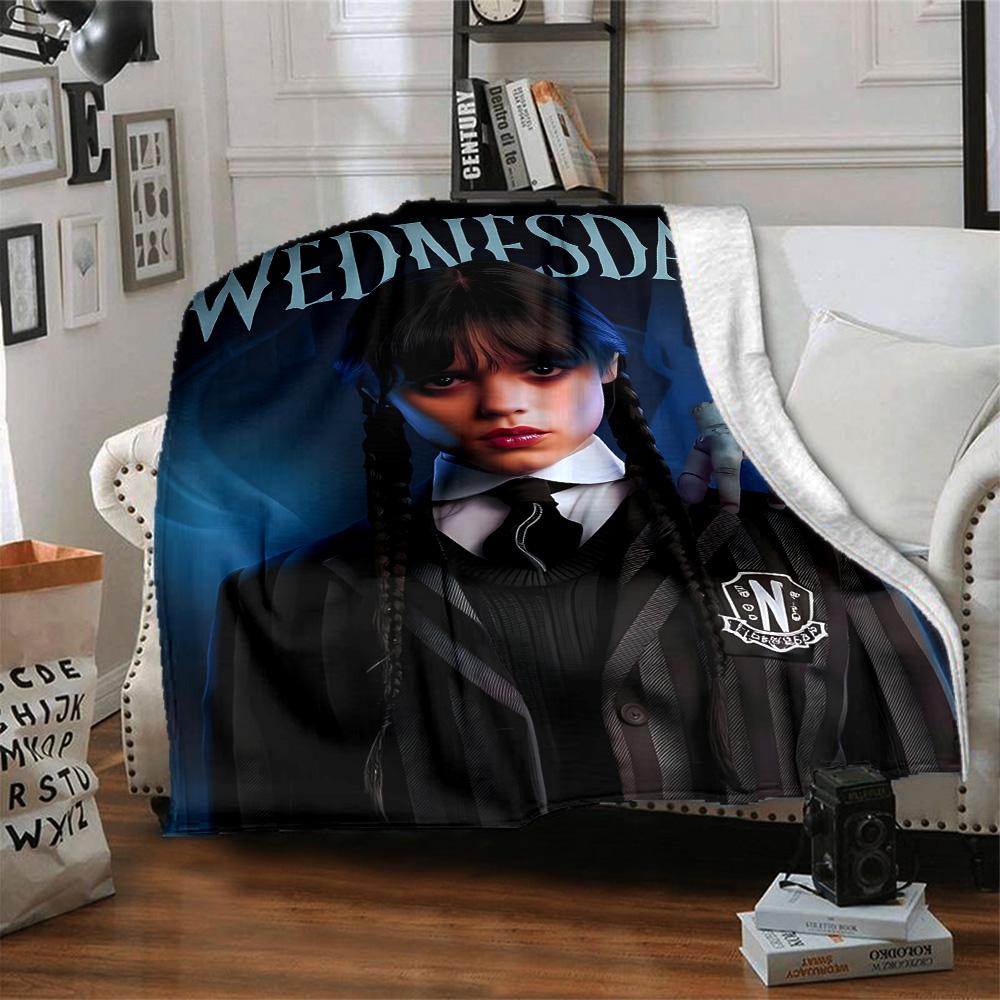 1pc Wednesday1 Blanket, Gift, for Men and Women, Soft Blanket, Good for Sofa Bed Couch Travel, Lightweight Flannel Blanket