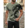 Vintage Chinese Dragon Men's T Shirt For Men Cool Animal Pattern 3D Print T-Shirts Summer Short Sleeve Tees Fashion Tops Tees