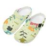 Unisex Bright Printed EVA Beach Shoes Easy Clean Soft Slip On Beach Shoes Pool Area Bathroom Home Beach Sandals Summer Daily Wear