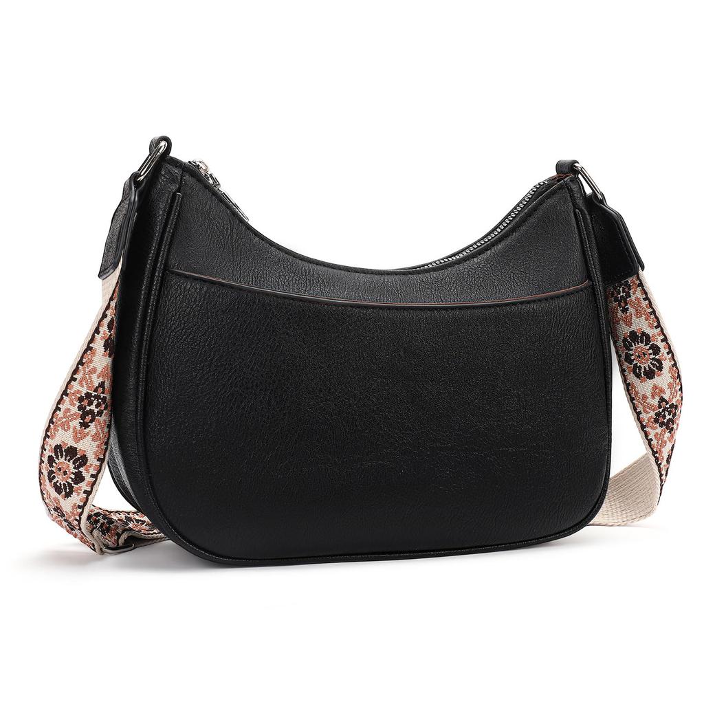 LEEXTON Women's Shoulder Bag, Large Capacity, Wide Strap, Crossbody Bag, Simple and Stylish, Perfect for Commuting, with Adjustable Strap