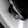 HIJK1 For VW R Golf 6 Jetta Bora Mk4 GTI GTD Tiguan Passat Touran Polo 4pcs Car Wheel Tire Valve Caps Stem Case With Logo Auto Styling