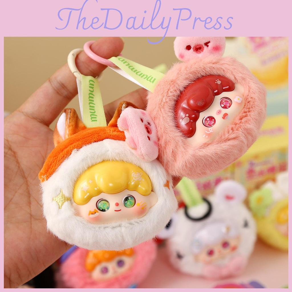 Baby Three Plush Blind Box Toy Pendant With Sensory And Cognitive Skills For Kids Birthday Gift