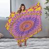 Psychedelic Mandala Colorful Pattern Blanket Soft Fleece Throw Blanket Bedding Sofa Decorative Gift