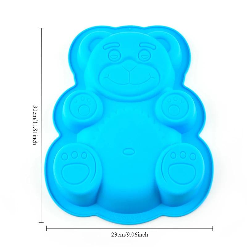 Christmas Silicone Baking Molds Food-Grade Tree Gingerbread Santa Shape Cake Chocolate Mousse Mould Non-Stick DIY Holiday Tools