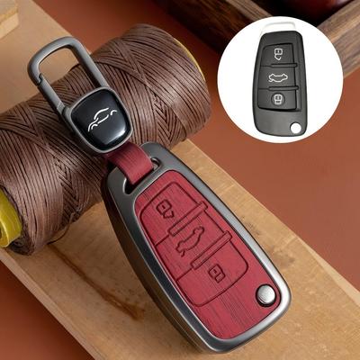 Mode Bil Fällnyckelfodral Skydd För A3 8L 8P A4 B6 B7 B8 A6 C5 C6 4F RS3 Q3 Q7 TT 8L 8V S3 Auto Skal Fob Tillbehör