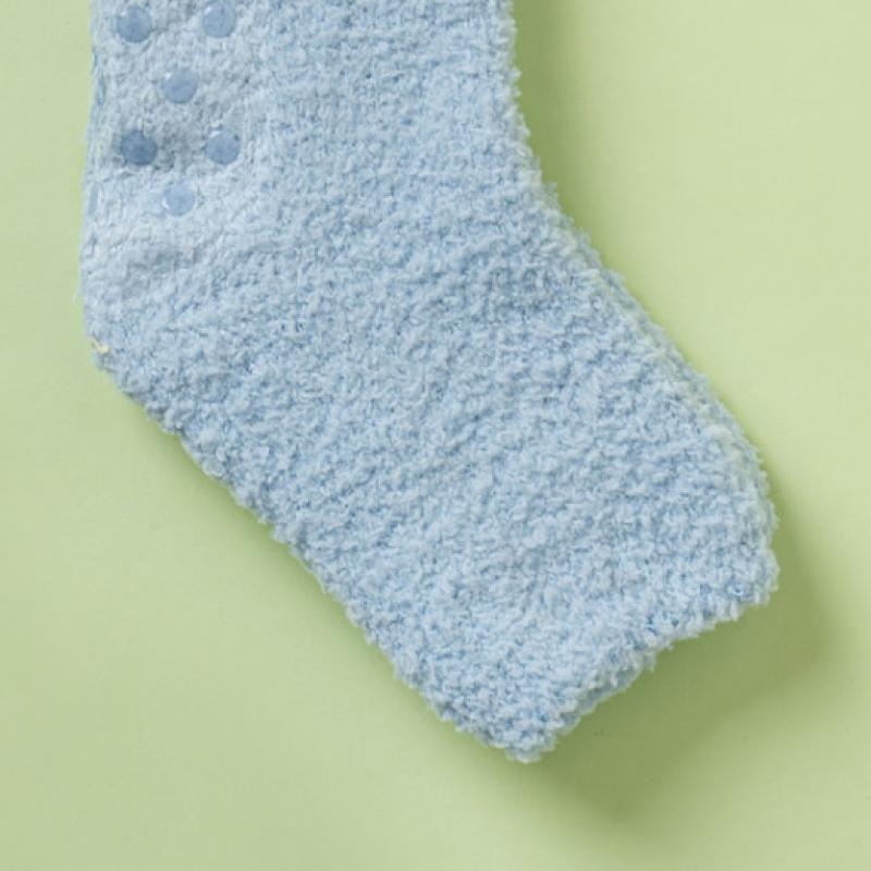 Monfoot Kids 7 9 Year Old Solid Sleep Socks Blue