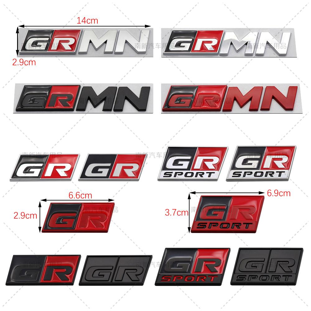 Car Sticker GR Sport Decal Front Hood Grille Emblem Badge for Toyota HV YARiS RZ RC RS Prius Lexus Harrier GRMN Logo Stickers
