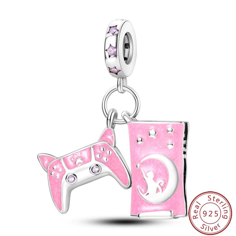 Cute Cat And Dog Series Copper Moon Butterfly Paw Print Charms 3Mm Diy Fine Jewelry Gifts Making