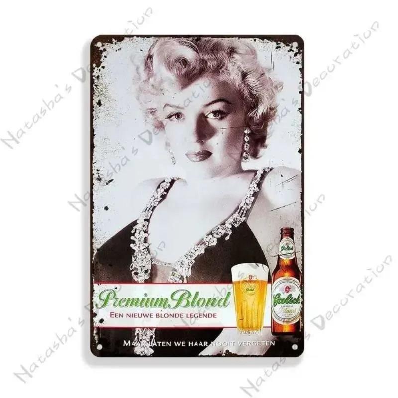 Beer Advertising Metal Sign, Vintage Pub Decor 30x20cm