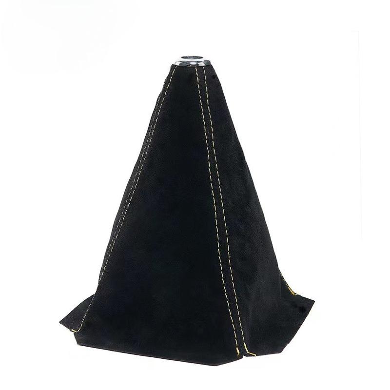 

Universal Car Shift Boot, 16mm Pu Leather & Suede Flocking Cover for Manual or Auto Transmission, Multiple Colors