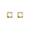 Gold Square Earrings Niche Earrings Female Minimalist Unique Earrings Buckle Earrings Sleep Do Not Need To Take Off The Geometric Wind Casual Daily