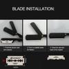 Classic Manual Beard Shaver Holder OldFashioned Folding Beard Shaving Face Grooming Tool(Blade Holder )