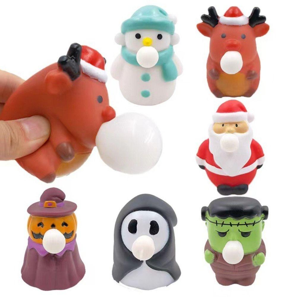 Kids Anti Stress Snowman Christmas Creative Gift Sensory Toys Fidget Toy Squeeze Toys Kids Toys