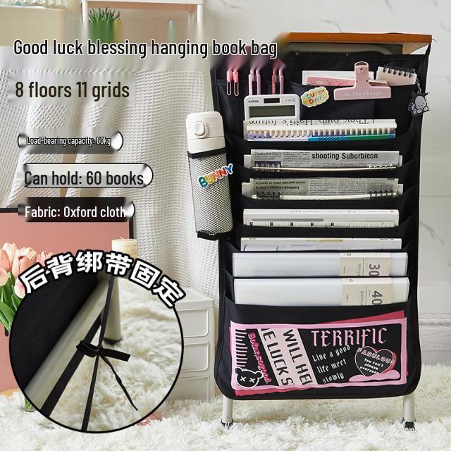 Fresh Color Hanging Book Bag & Desk Organizer for High School Students