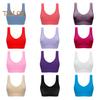 Seamless Sports Bras for Women Large Size Wireless Brassiere Tank Top with Removable Pads Stretchy Yoga Bra