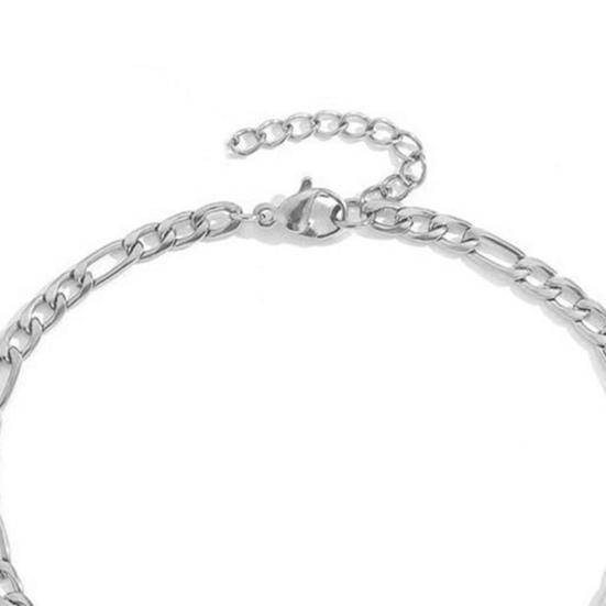 Women Anklet Titanium Steel Chain Beach Anklet Adjustable Length Fine Workmanship Anklet Jewelry Gift