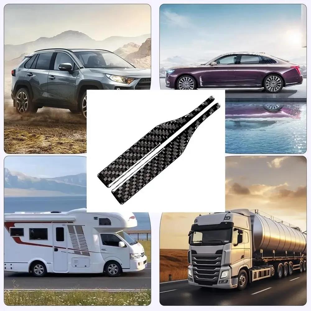 Car Side Mirror Anti Collision Strip Carbon Fiber Look Scratch Protector Sticker Universal for Door Edge Bumper Guard Trim Interior Mirrors 6