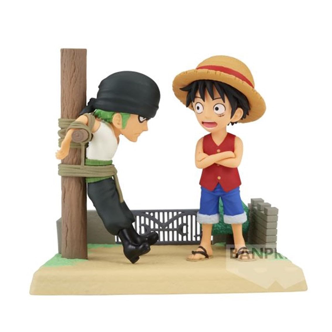 

Banpresto One Piece История журнала Monkey D. Луффи и Ророноа Зоро Bandai Spirits Коллекционная фигурка World Collectible Figure