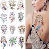 Temporary Tattoos Waterproof Feather Leaf Dream Catcher 3D Tattoos Stickers Body Art