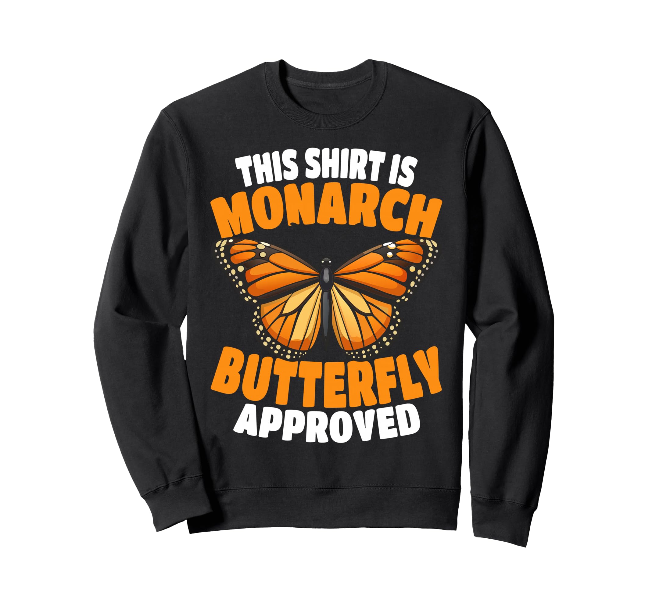 

Butterfly graphic monarch butterfly nature orange design sweatshirt чёрный