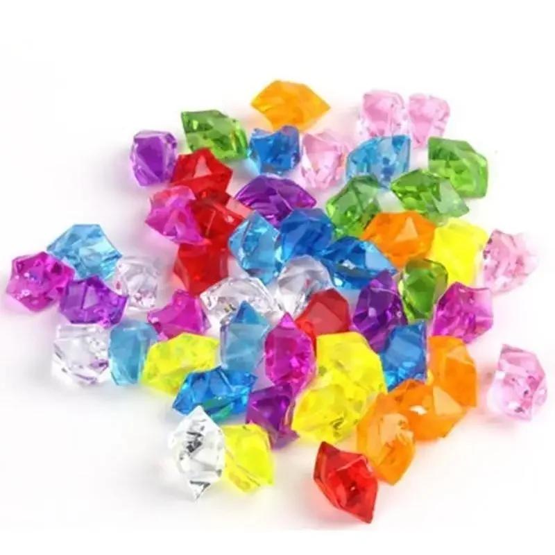 50 Pieces Faux Fake Gems Stones Imitation Jewelry  Fish Tank Diamonds Aquarium Decoration