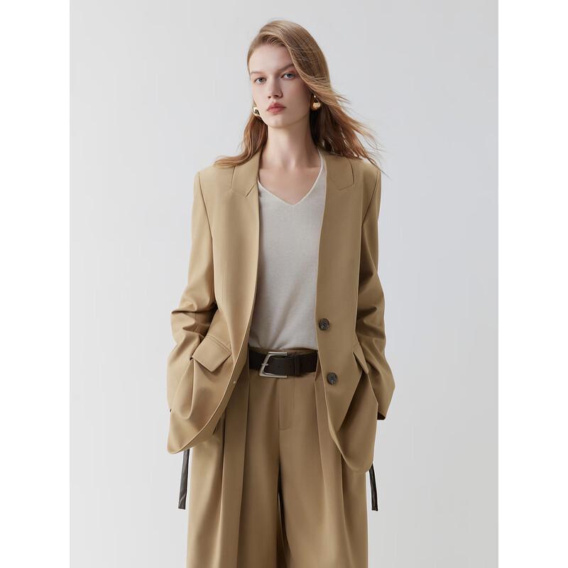 ELLE French Style Straight Shoulder Blazer for Women