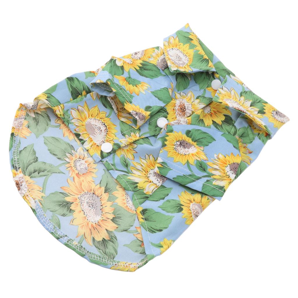 Pet T Shirts Fashionable Printing Breathable Loose Hem Sun Block Dog Summer Shirts for Pets Cats Dogs