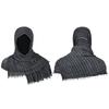 Rogue Cowl Scarf Medieval Cloak Cape Renaissances Costume Accessories Hooded Shawl with Vikinges Brooch for Halloween