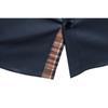 Mens Casual Long Sleeve Plaid Stitching Shirt European Size