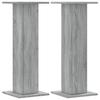 Speaker Stands (2 Pcs) Grey Sonoma 30x30x80 Cm Particleboard