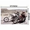 90X150CM Easy Motorcycle Riders Poster Flag Wall Hanging Tapestry Room Decor Double Penetration for Room Decor Dormitory Decor