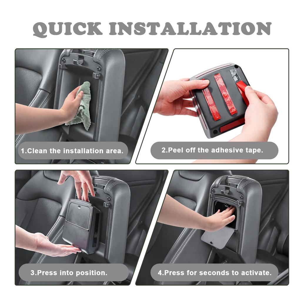 Armrest Hidden Box Tray for Kia Sportage 2023-2025 2026 NQ5 Center Console Secret Organizer Interior Storage Box Car Accessories