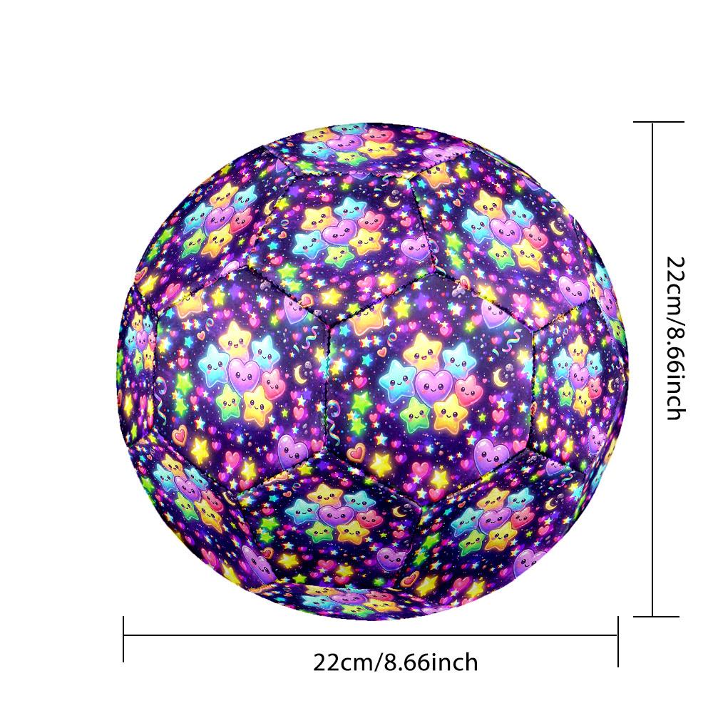 1pc Starry Night Themed Soccer Ball, Size 5, Lightweight PVC Material, Outdoor Training Soccer Ball Gift. q62290
