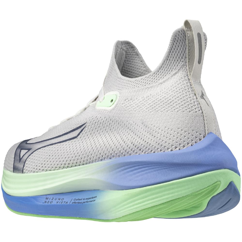 Mizuno NEO VISTA Running Thick Light Gray X Mint Green X 2E Shoes, Jogging, Marathon, Training, Sports, Lightweight, Resilient, Sole, Blue, 27.5 Cm,