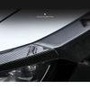 Honda Civic 10th Gen Carbon Fiber Texture Grille Frame Decorative Strip (Piano Black) - Engine Hood