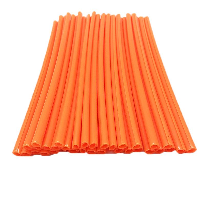 72 Pcs Red Blue Black Orange Universal Motorcycle Dirt Bike Wheel Rim Cover Spoke Skins Wrap Tubes Decor Protector