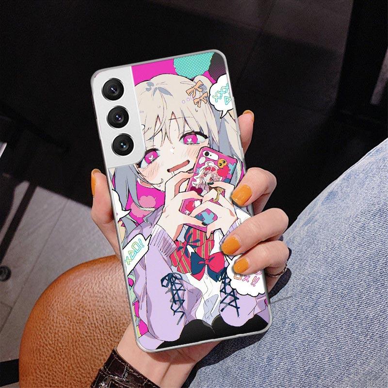 

Cute Anime Girl INS Phone Case For Samsung Galaxy S24 S25 Edge S26 Ultra S23 S22 S21 Plus S20 FE + Personalized Print Cover Gala Samsung S25 Edge