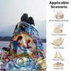 1pc Cinderella's Enchanted Evening: A Magical Home Decor Blanket Perfect for Your Living Room, Bedroom, Home Decor,Blankets,Gifts For Friends