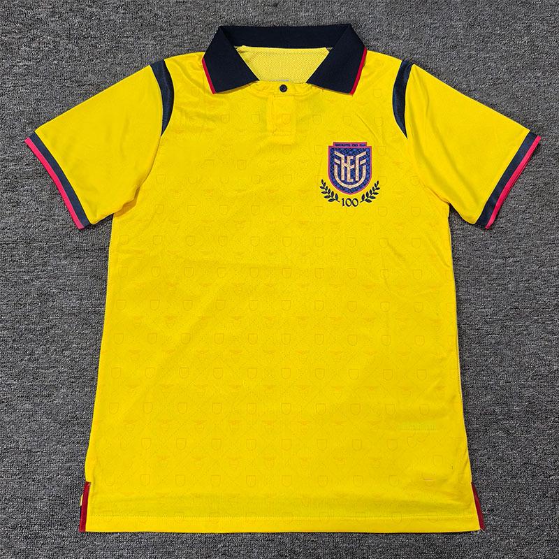Ecuador Home Soccer Jersey 2026-27: World Cup Fan Edition S