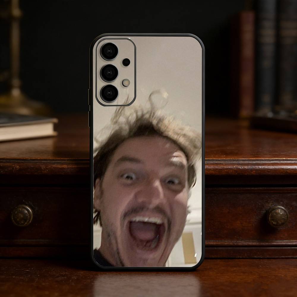 Pedro Pascal phone Case For Samsung S25,24,21,22,23,30,Ultra,20,Plus,Fe,Lite,Note Soft Black Cover