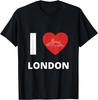 I Love London Bridge Heart LDN Love Fan Apparel T-Shirt