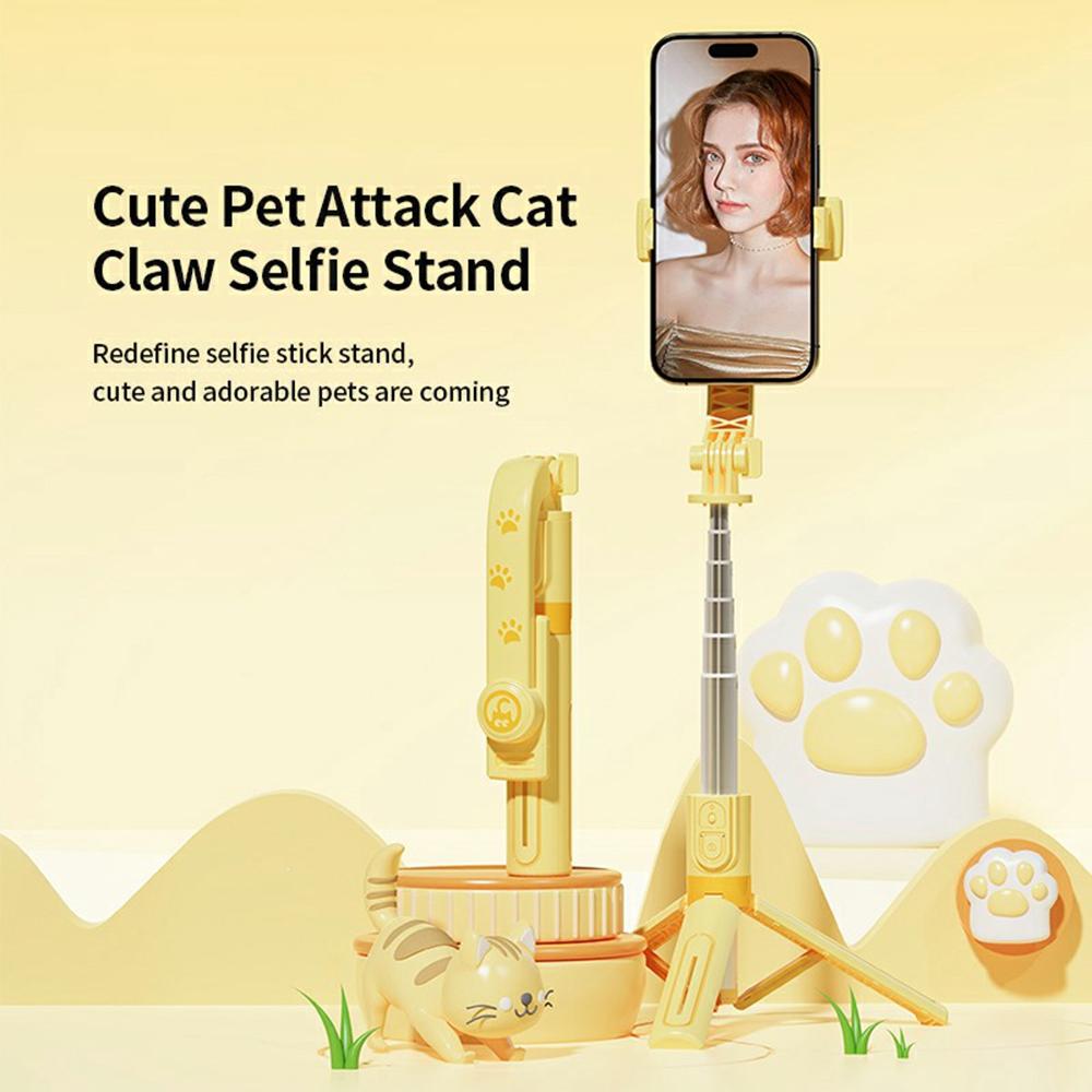 

KT02 A10 Cartoon Tripod Selfie Stick Extendable Phone Tripod Stand Shooting Kit with Dual Lights Type A