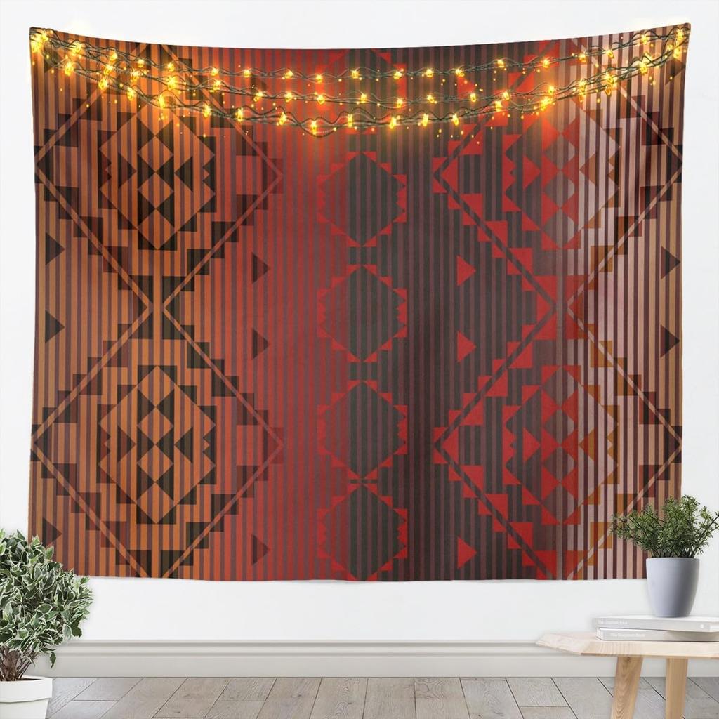 Southwestern Aztec Tapestry Kids Retro Bohemian Western Wall Art For Bedroom Living Rooms, Boho Tribal Wall Hanging Blanket
