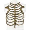 Skull Skeleton Hollow Out Decor Halloween Cosplay Party Stage Dress Up Accessory